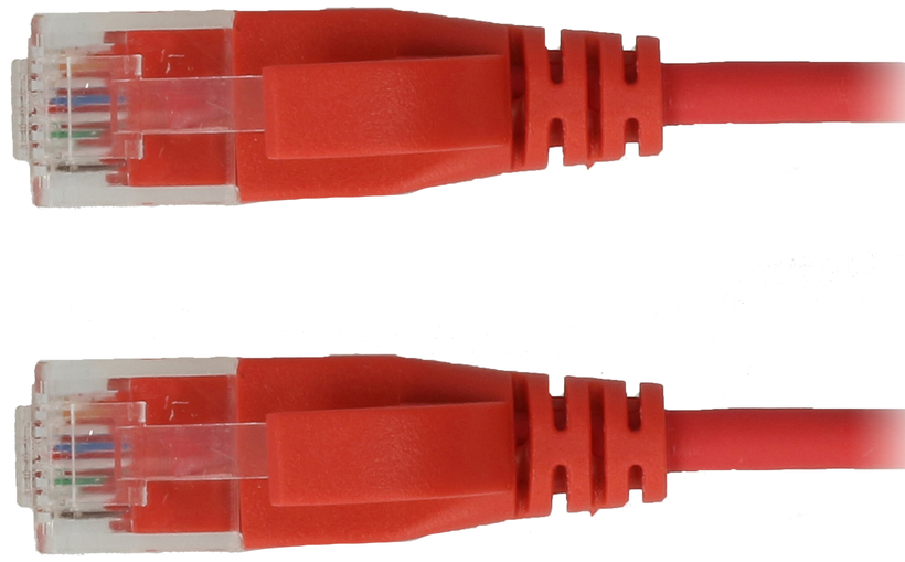 Câble patch RJ45 U/UTP Cat6a 1 m rouge