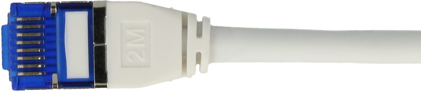 Patch Cable RJ45 S/FTP Cat6a 0.5m White