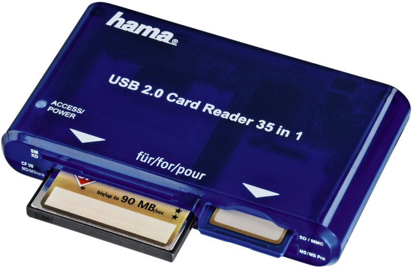 Lettore di schede USB 2.0 35-in-1 Hama