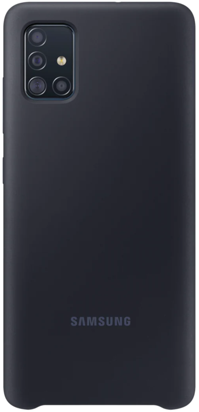 Coque en silicone Samsung A71, noir