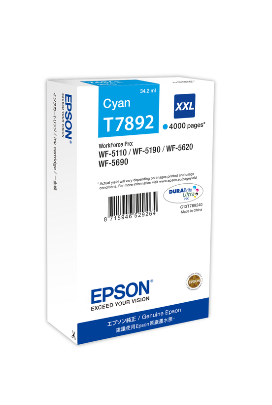 Epson Tusz T789 XXL, błękitny