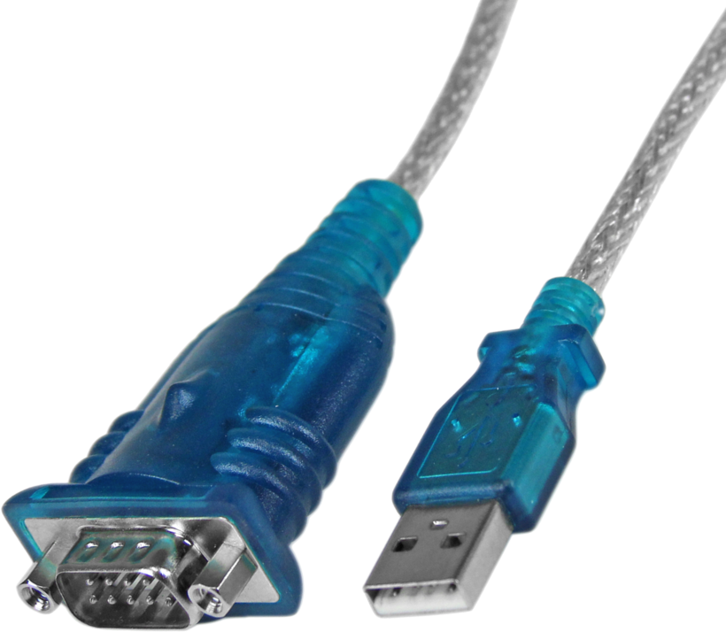 Adapt. DB9 m. (RS232)-USB tipo A m. 0,4m