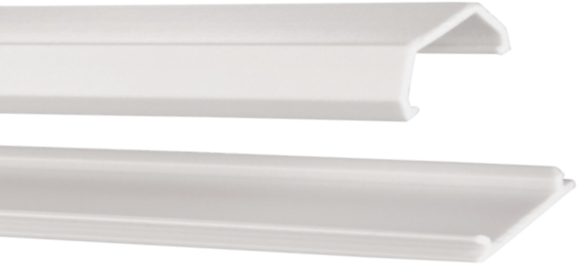 Gaine câbles angul. 2,1x1mm, 1m blanc x3