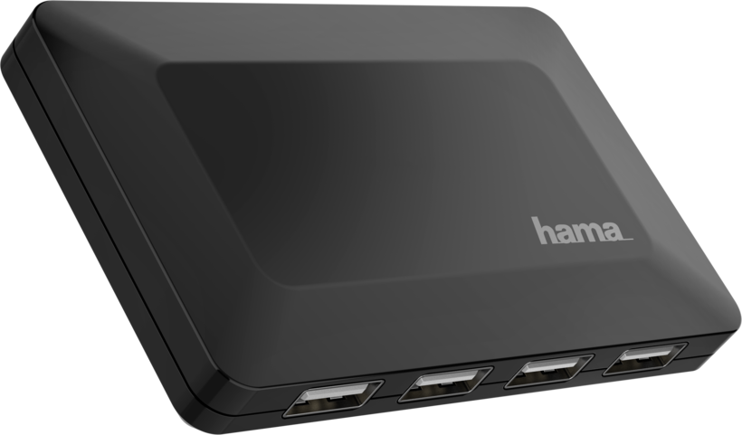 Hub USB 2.0 Hama 4 ports, noir