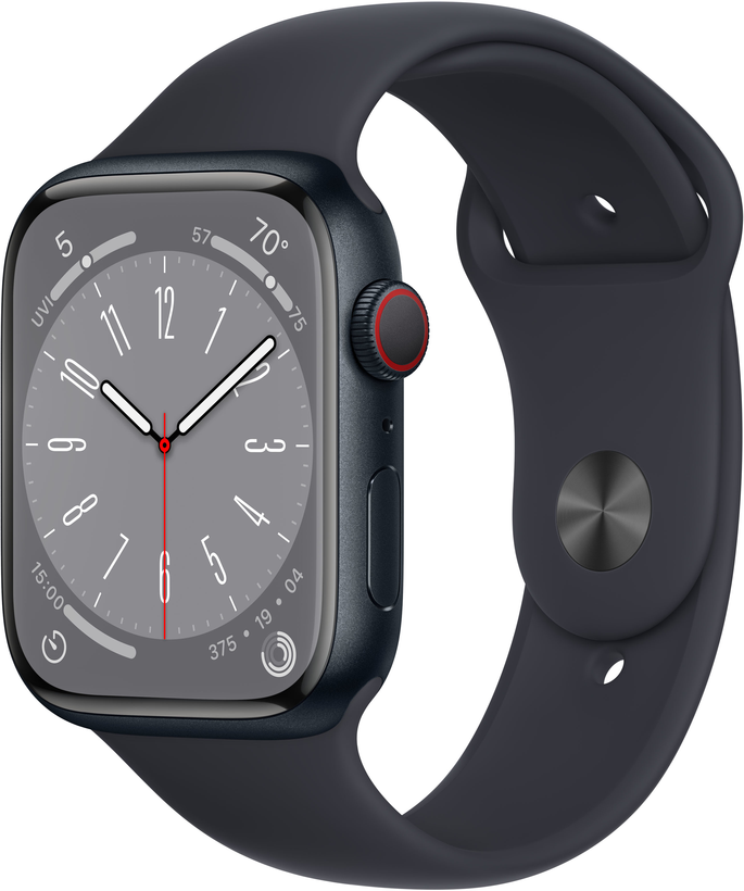 Apple Watch S8 GPS+LTE 45mm alu. median.