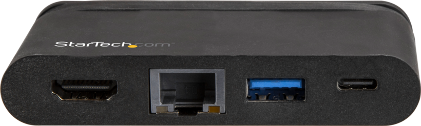 Adapter USB 3.0 Type-C/m-HDMI/USB/RJ45/f