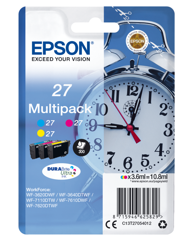 Multipaquete de tinta Epson 27