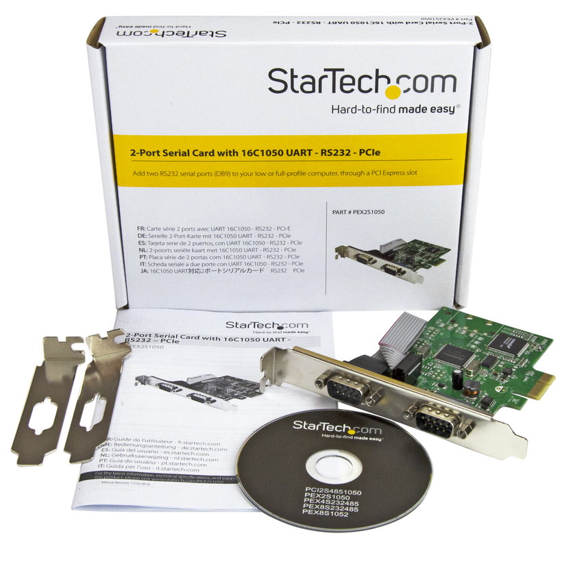 Placa PCIe StarTech 2 x RS232