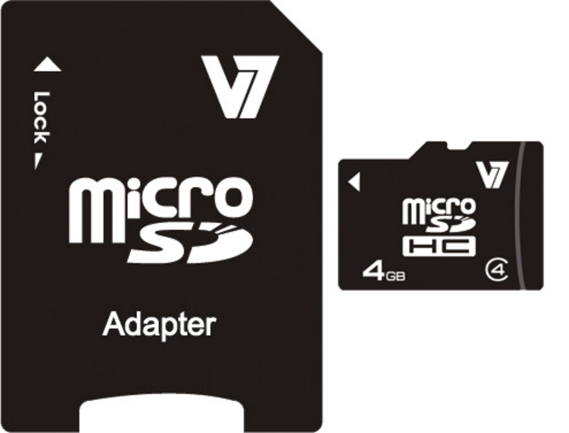 Scheda micro SDHC 4 GB Class 4 V7