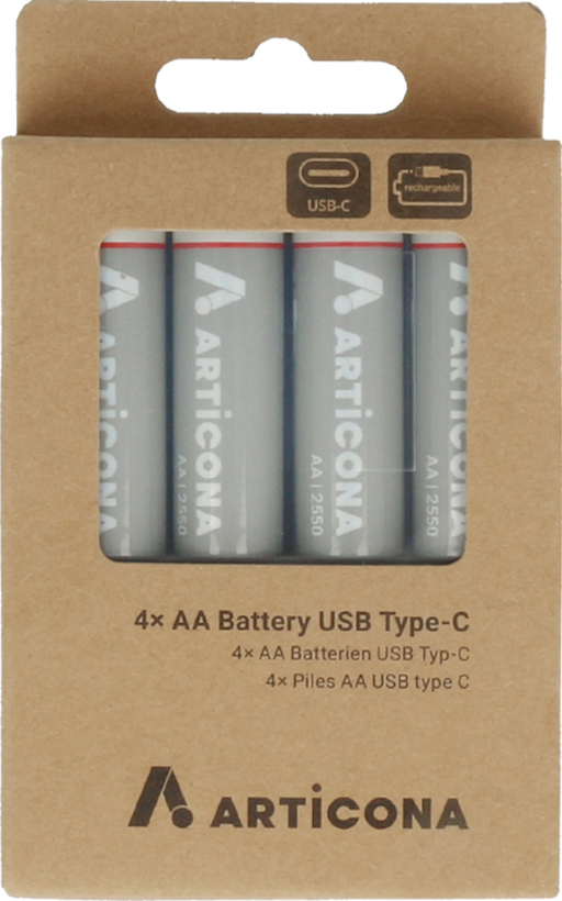 Batteria AA USB Type-C 4 pz. ARTICONA