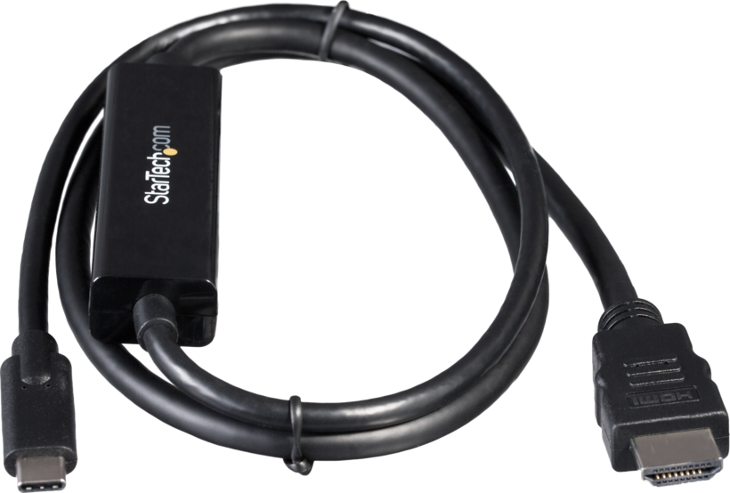 USB-C - HDMI m/m kábel 1 m, fekete