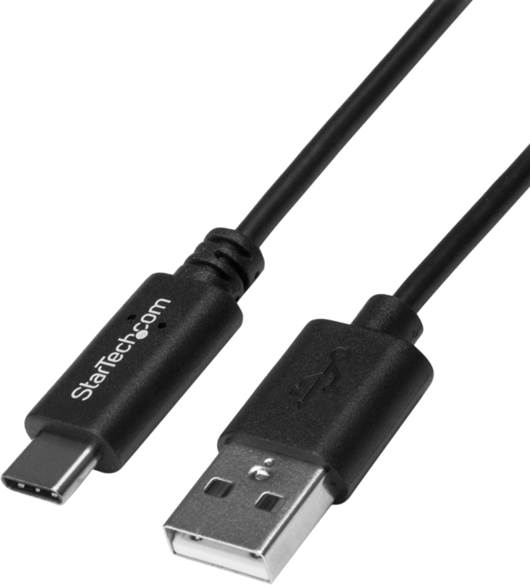 Câble USB 2.0 C m. - A m. 1 m, noir
