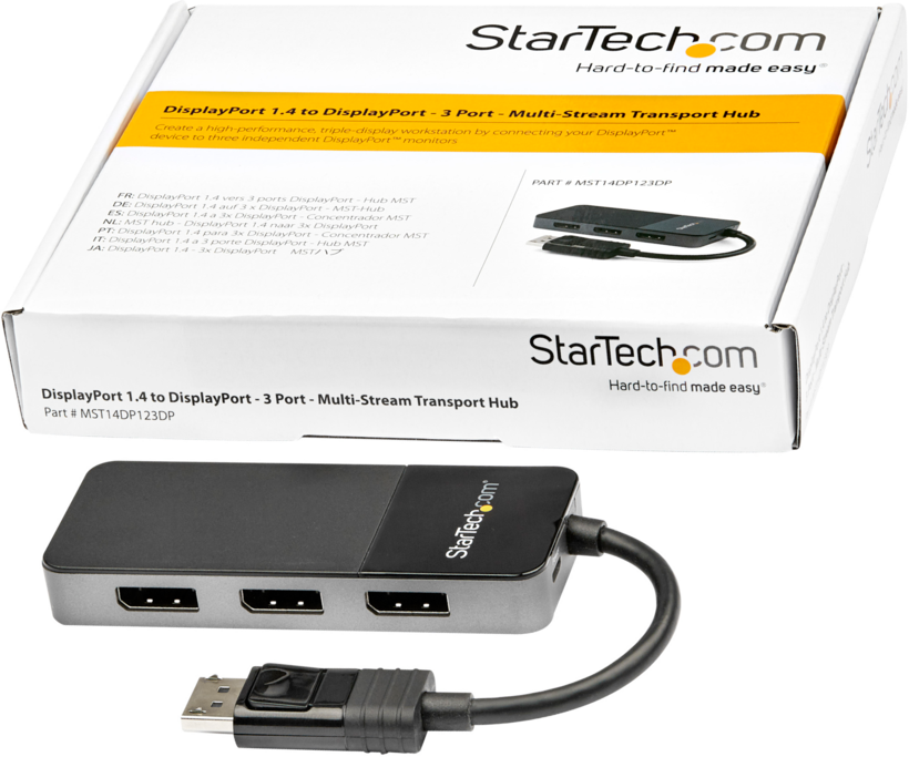 Hub MST StarTech DisplayPort - 3xDP