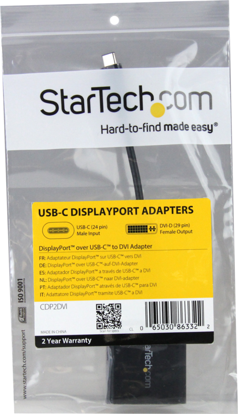 USB-C - DVI-D m/f adapter