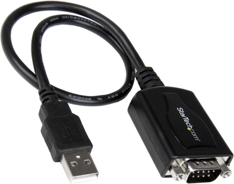Adaptateur DB9 m. (RS232)-USB A m. 0,3 m