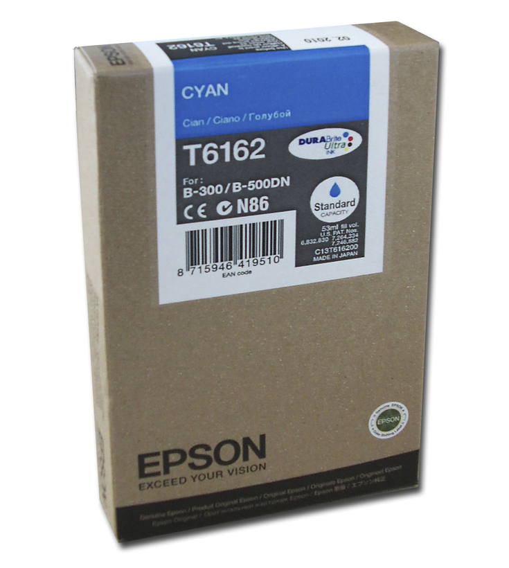 Epson Tusz T6162 błękitny