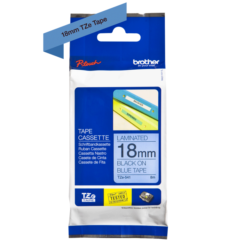 Brother TZe-541 18mmx8m Label Tape Blue