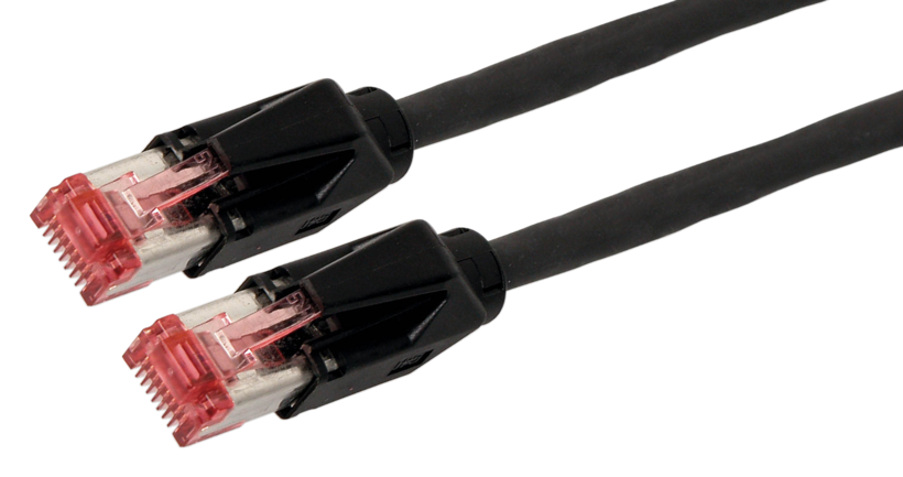 Patch Cable RJ45 S/FTP Cat6 0.50m Black