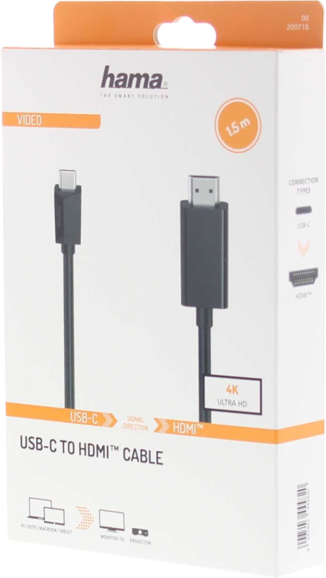 Câble USB-C m. - HDMI m. 1,5 m