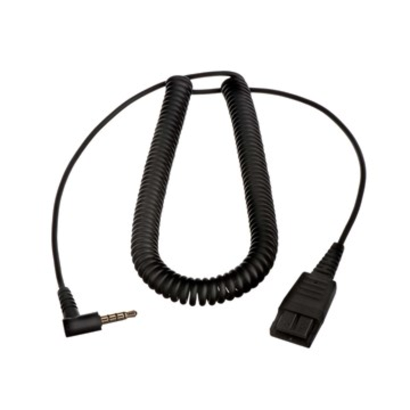 Jabra QD to 3,5mm Audio Cable Coiled