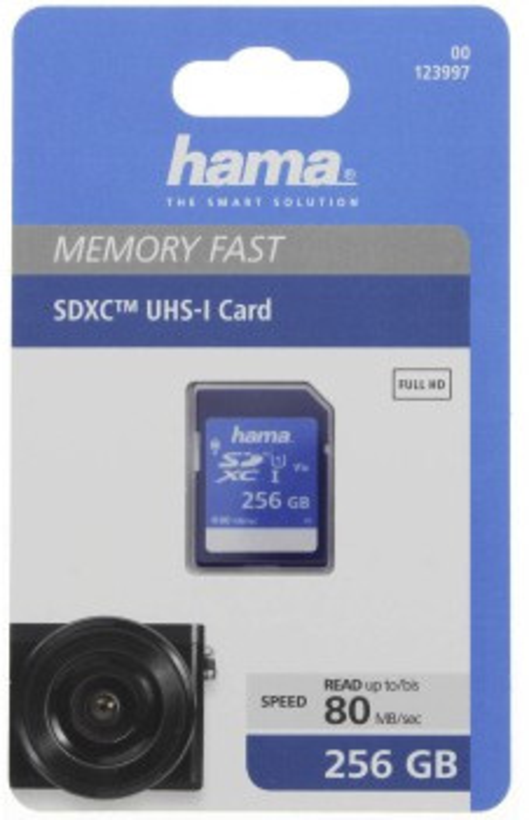 Scheda SDXC 256 GB Hama Memory Fast