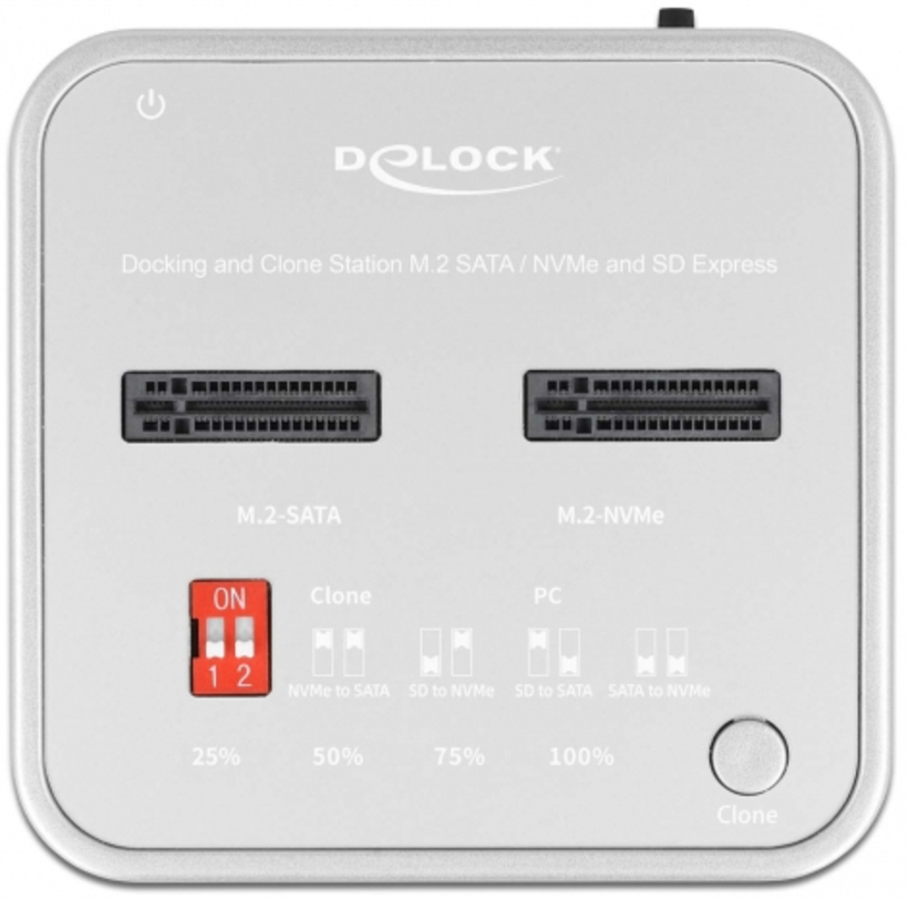 Dok DeLock 2x SSD M.2 + SD slot