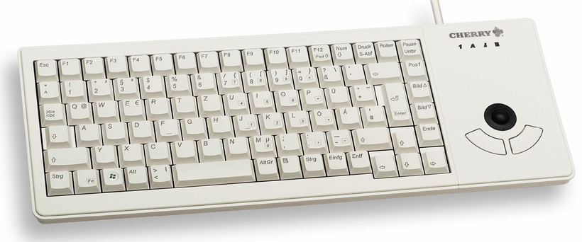 CHERRY G84-5400 XS Trackball Keyboard Wh