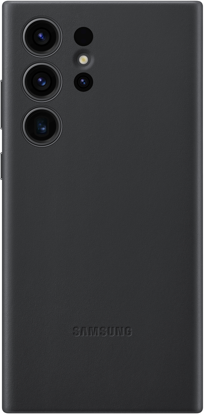 Samsung S23 Ultra Leder Case schwarz