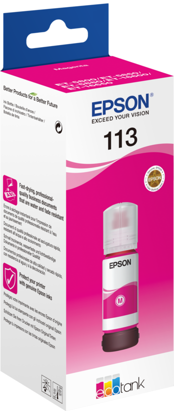 Pigmento tinta Epson 113 EcoTank magenta