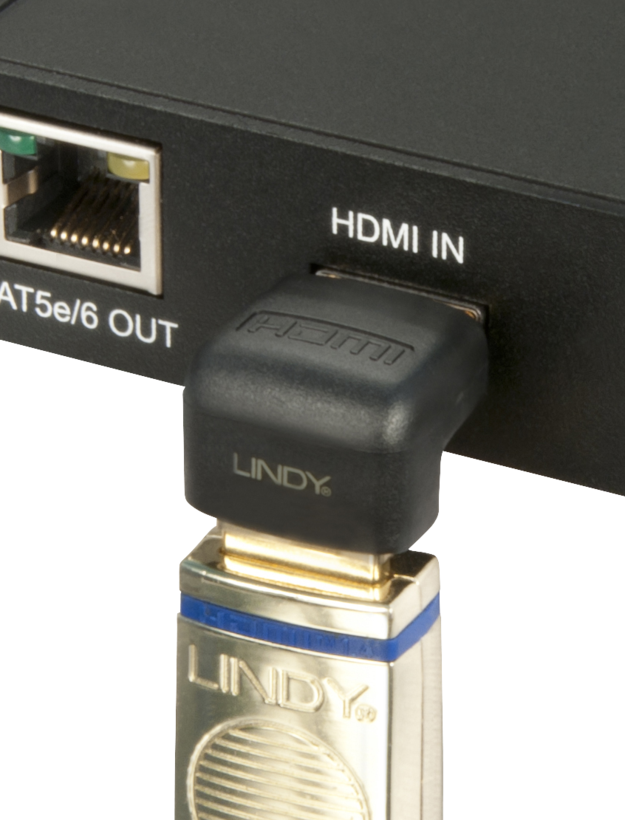 Adaptateur LINDY HDMI, 90° bas