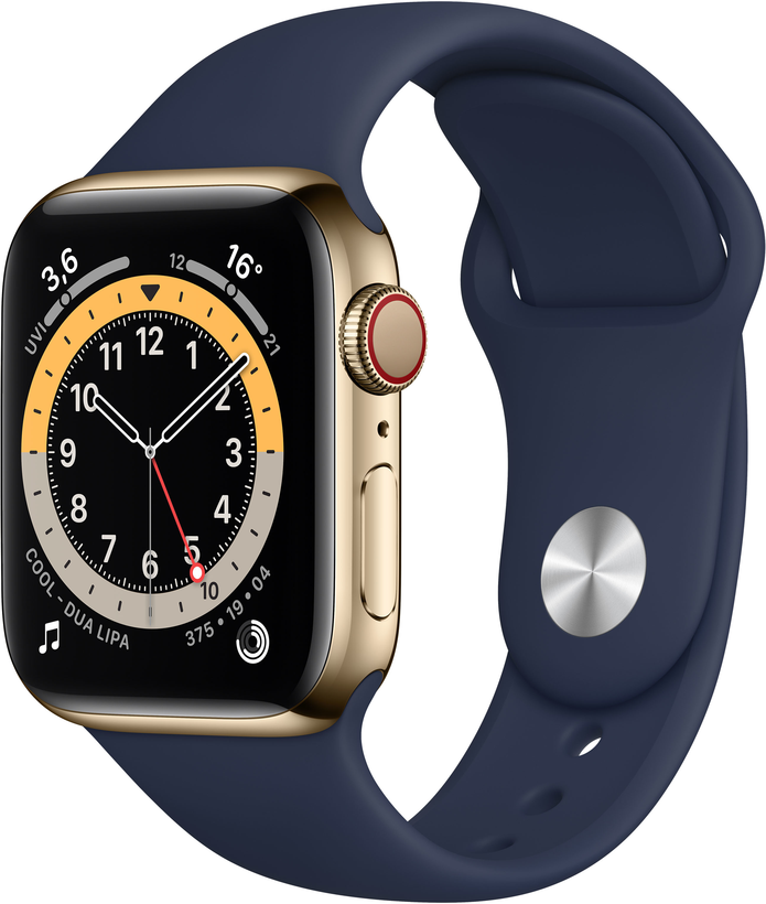 Apple Watch S6 GPS+LTE 40mm ocel, zlatá