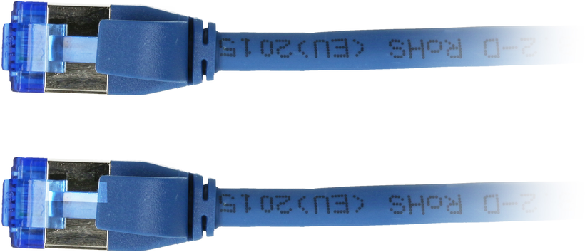 Patchkabel RJ45 S/FTP Cat6a 7,5 m blau