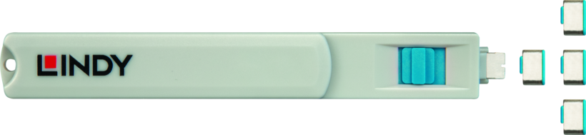 USB TypC Port Schloss 4Stk+1Schlüssel