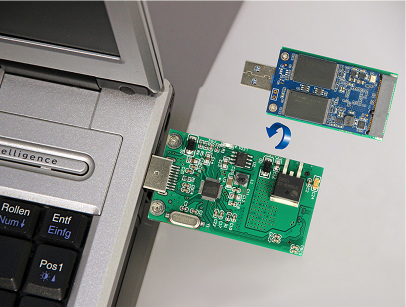 Delock Konverter USB 3.0 - mSATA
