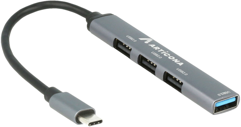 Hub USB 2.0 + 3.0 4 porte TypeC ARTICONA
