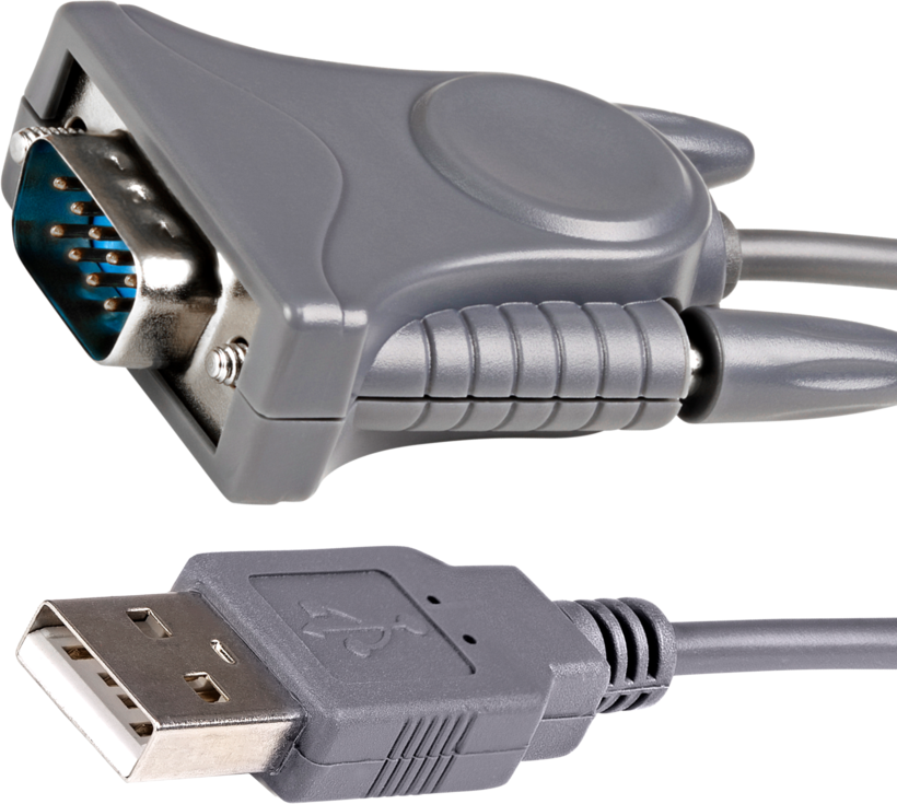 Adapter DB9+DB25/m - USB-A/m 0.9m