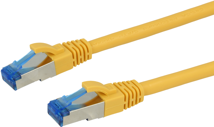 Câble patch Cat6A,Superflex, 10 m,jaune