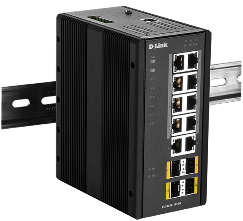 Switch ind. D-Link DIS-300G-14PSW PoE