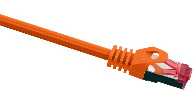 Câble patch RJ45 S/FTP Cat6 30 m, orange