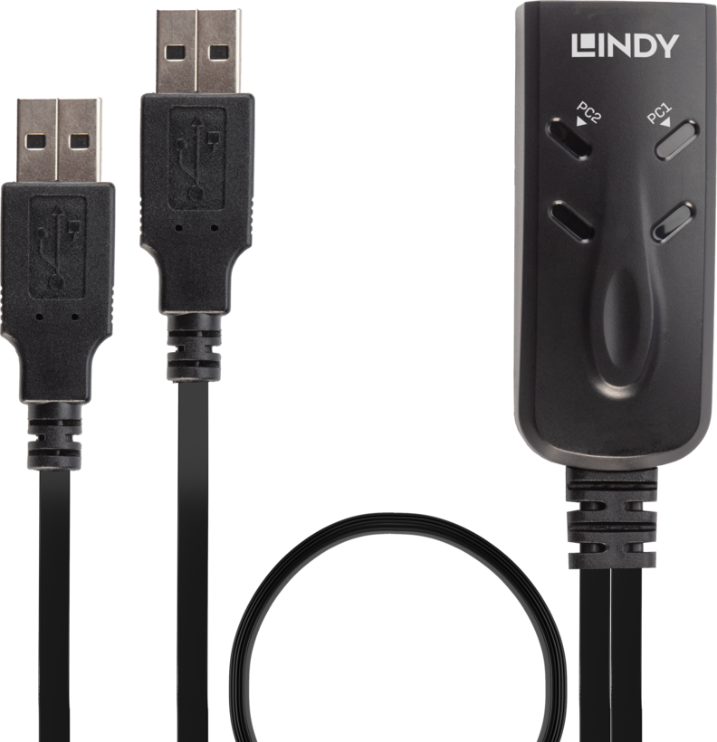 LINDY 2 Port USB Tastatur- & Maus-Switch
