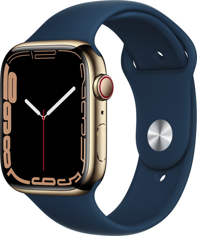 Apple Watch S7 GPS+LTE 45mm Steel Gold