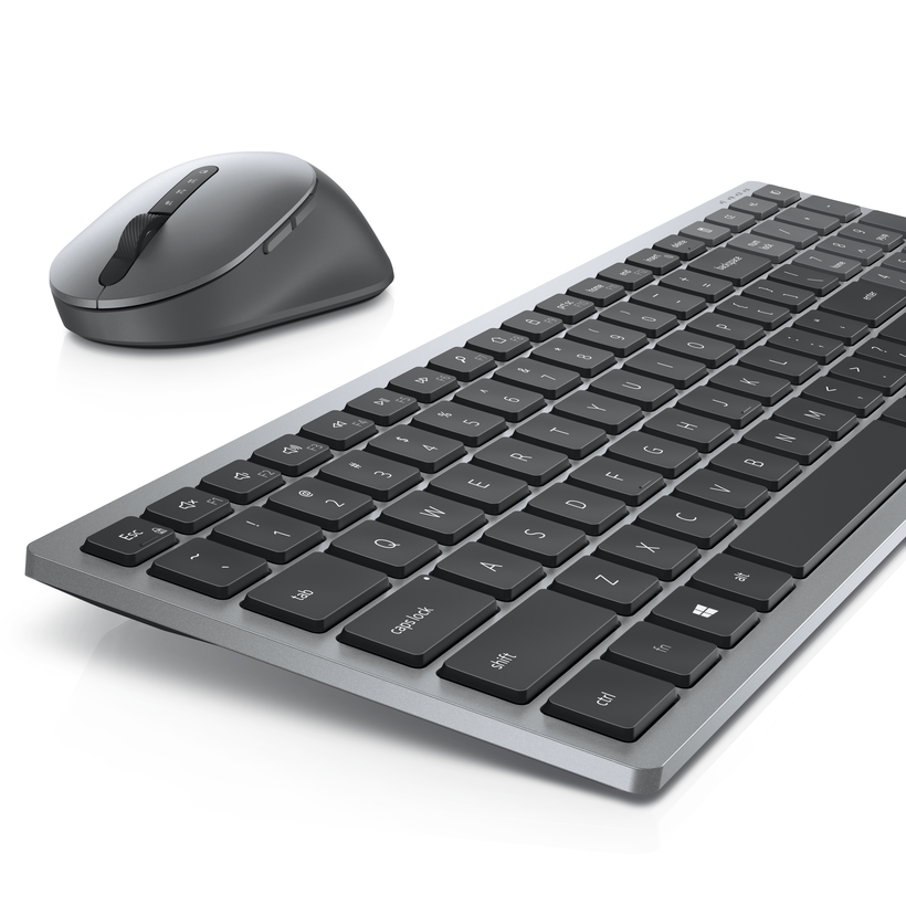 Kit teclado y ratón Dell KM7120W gris