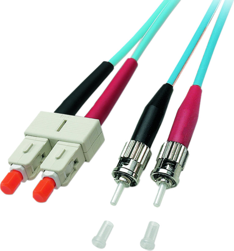 Câble patch FO duplex ST-SC 1 m, 50/125µ