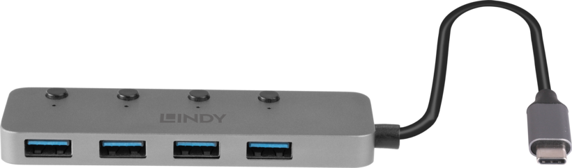 Hub USB 3.0 4 porte + interruttore