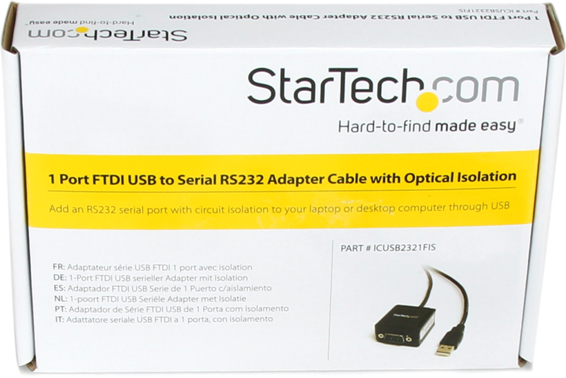 Adaptador DB9 m. (RS232) - USB-A m. 2,5m