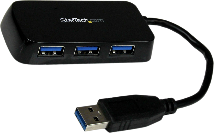 StarTech USB Hub 3.0 Mini 4-Port Black