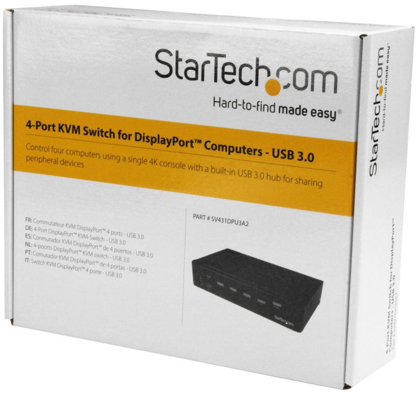 Switch KVM DisplayPort 4 porte StarTech