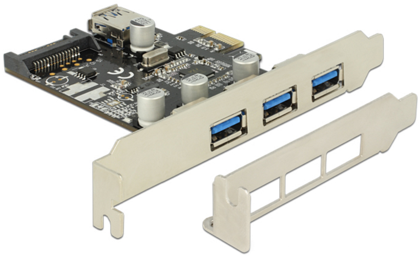 Delock Karta PCIe x1 USB 3.0 LP
