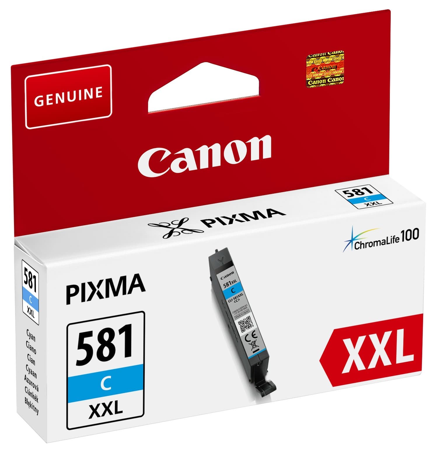 Inkoust Canon CLI-581XXL azurový