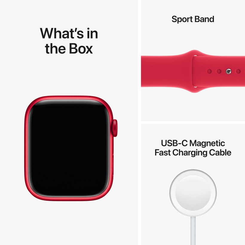 Apple Watch S8 GPS+LTE 45mm allum. RED